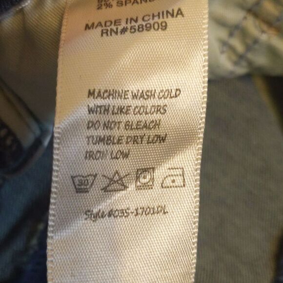 Chelsea & Violet colorblocked striped, cotton blend jeans, size 27 - Picture 7 of 8